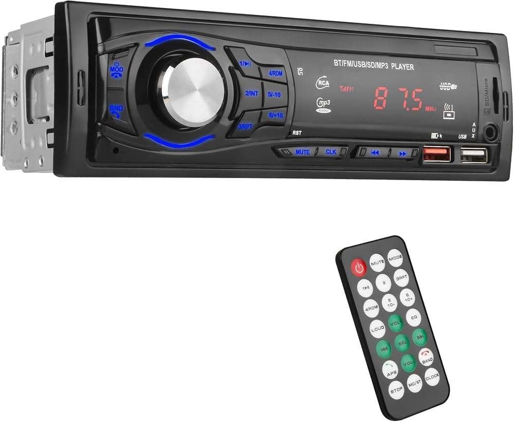 Autoradio Bluetooth USB, AUX en Handsfree Afstandsbediening, Ophalen, Nieuw