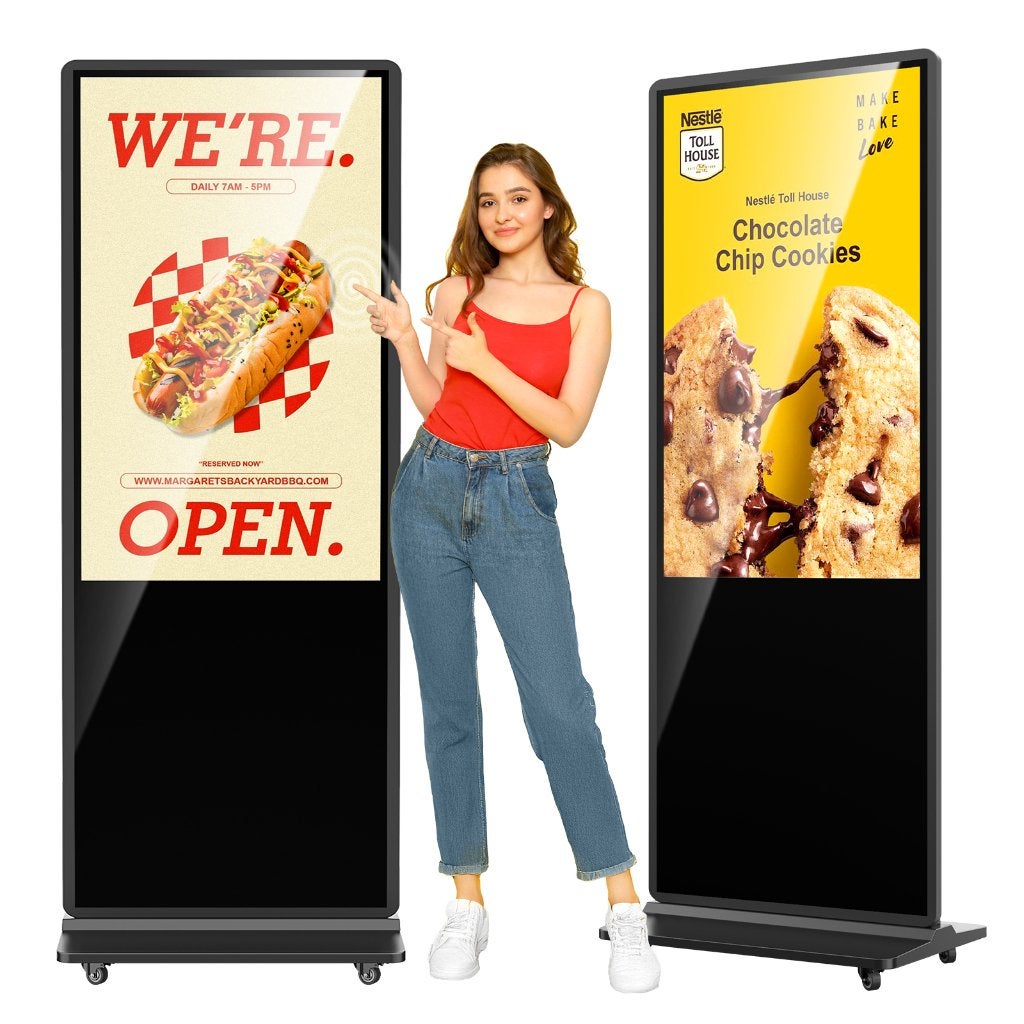 DJLicht 55'' Touch display zuil Reclamezuil 205cm Android, ., Nieuw, Ophalen of Verzenden, .