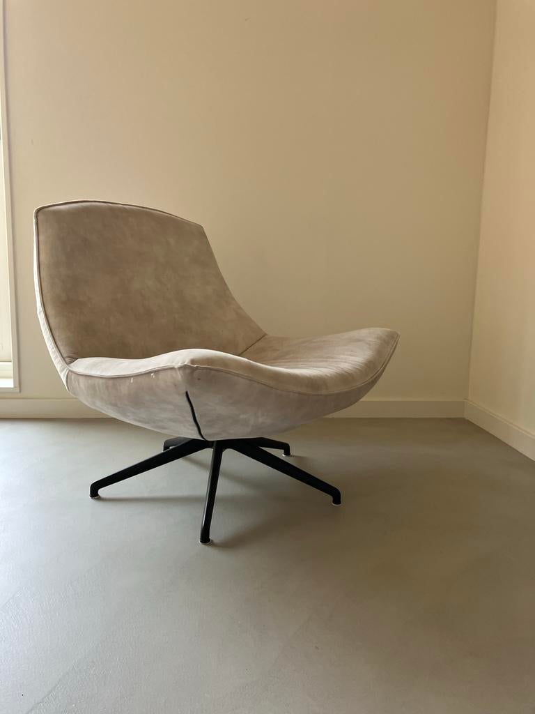 Fauteuil Tulipano van Enzo Luca, Huis en Inrichting, Ophalen, Gebruikt, Stof, 75 tot 100 cm