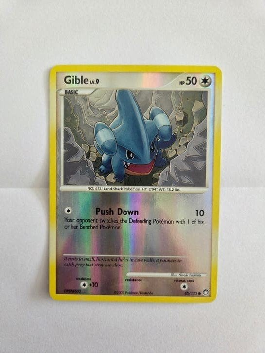 Pokémon Kaart Gible LV.9 HP50 Holo Foil - Zeldzaam!, Ophalen of Verzenden, Zo goed als nieuw, Losse kaart, Foil
