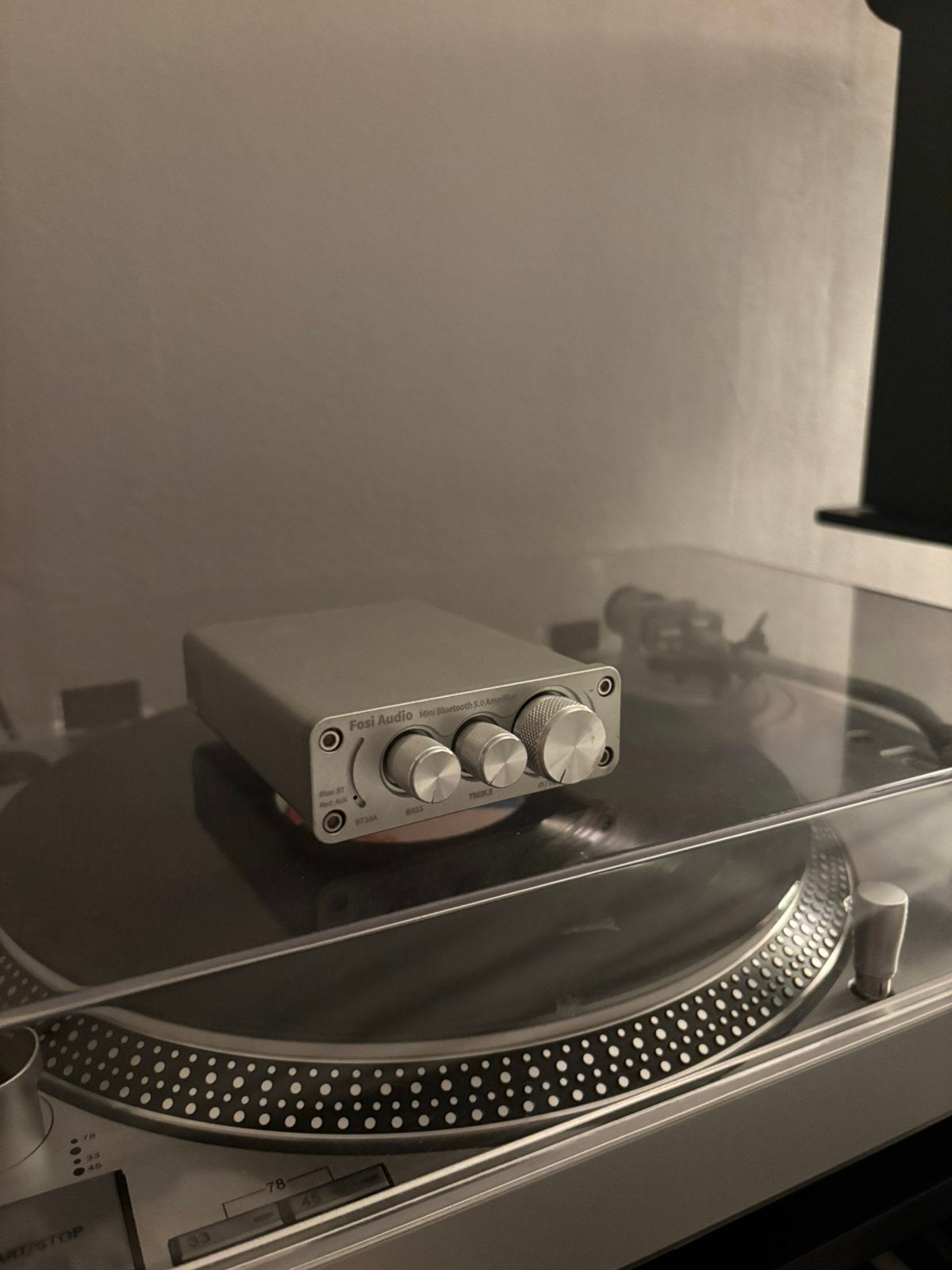 Fosi audio BT10A mini BT 5.0 amp, Ophalen, Zo goed als nieuw, Minder dan 60 watt, Overige merken