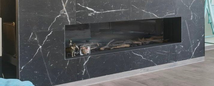 luxe Faber Relaer Relaxed Premium XL inbouw gashaard, Ophalen, Zo goed als nieuw, Inbouwhaard, Gashaard