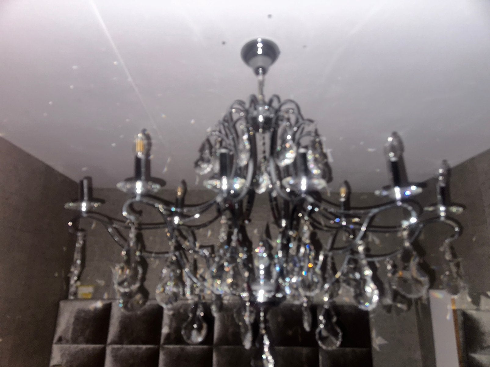 Moderne kroonluchters  kristal, Ophalen, Zo goed als nieuw, Glas, Mederne