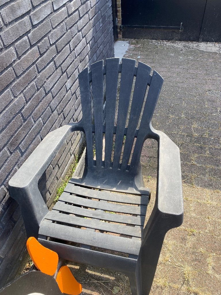 Adirondack kunststof lounge stoel, Ophalen, Gebruikt, Kunststof