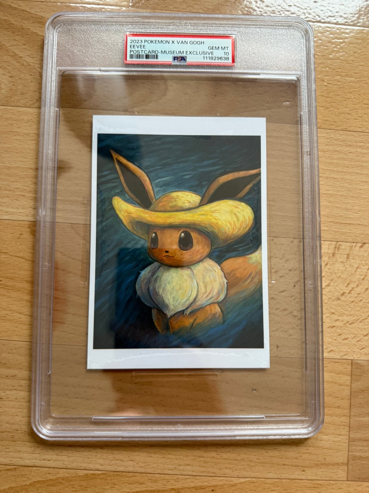 Psa 10 eevee van gogh museum exclusive postcard pokemon, Ophalen of Verzenden, Zo goed als nieuw