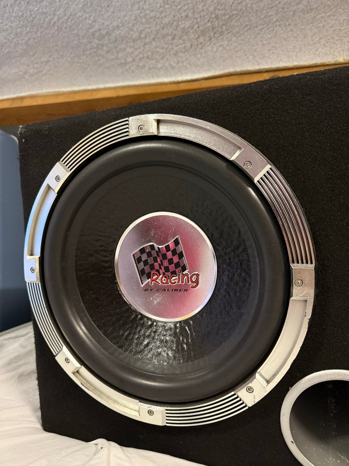 Caliber Subwoofer met Spectron SP-A2100 Versterker, Ophalen of Verzenden, Gebruikt