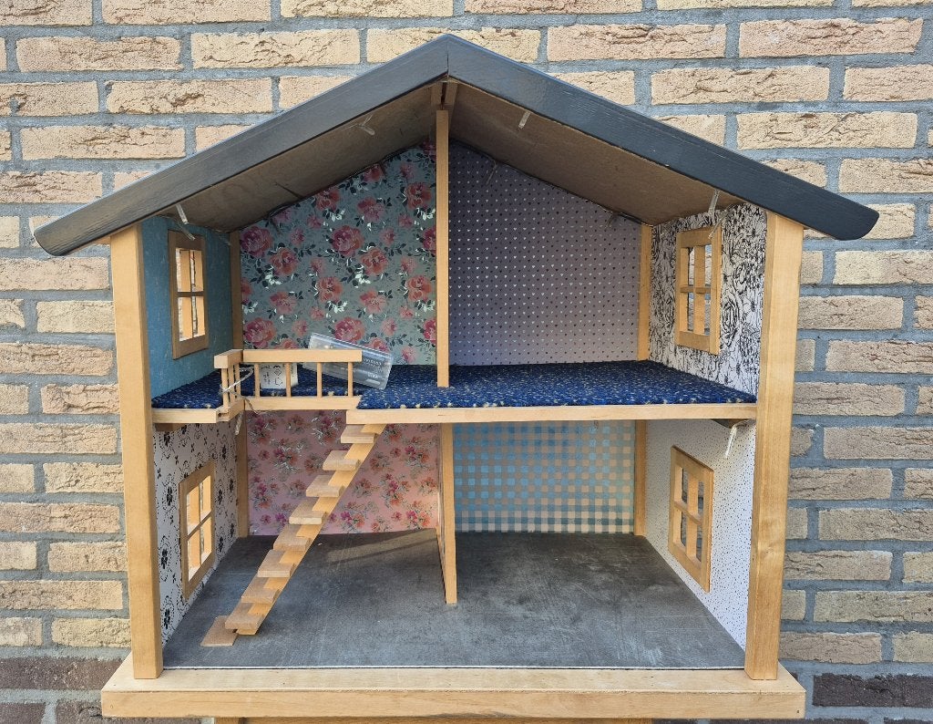 Te Koop! Mooi houten poppenhuis incl. inboedel., Ophalen, Gebruikt, Poppenhuis
