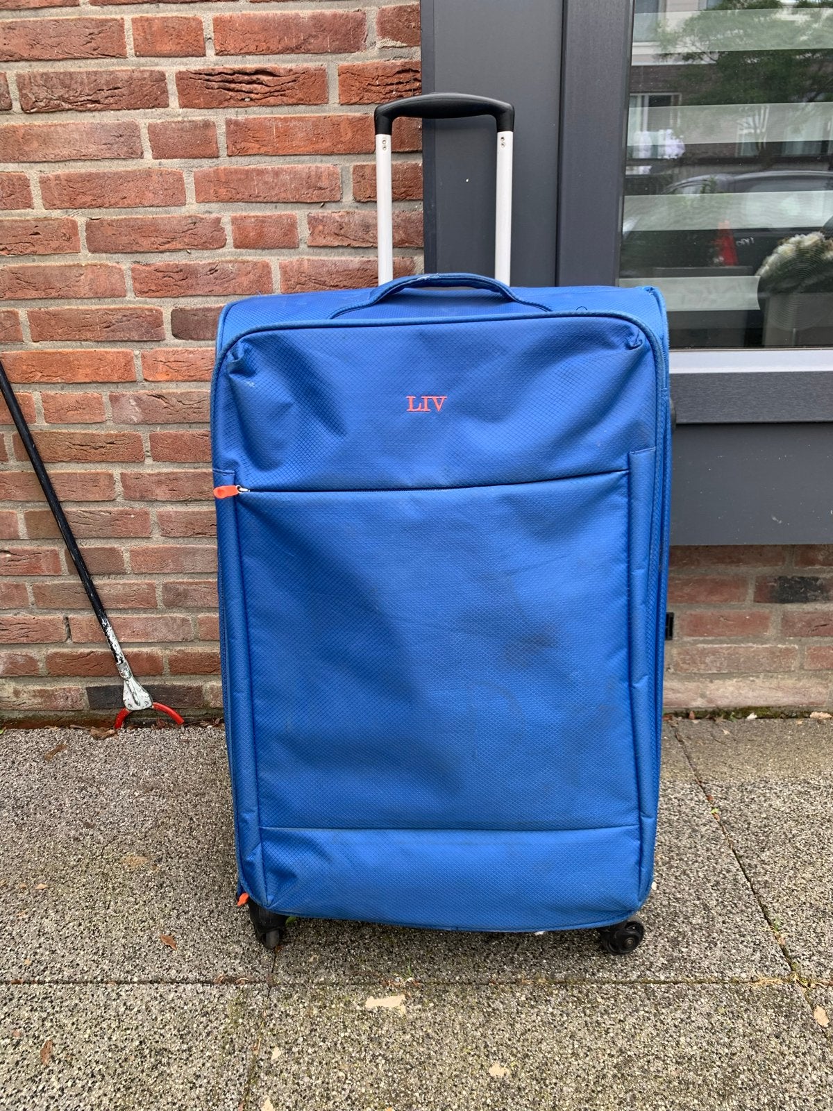 Lichtgewicht Middelgrote Reiskoffer - Gebruikt, 40 tot 60 cm, Gebruikt, 20 tot 30 cm, Blauw