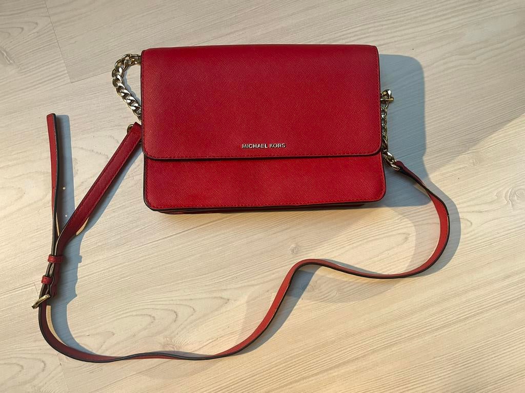 Micheal kors crossbody rood, Ophalen, Zo goed als nieuw