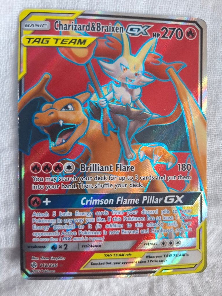 Pokemon charizard &braixen hp270, Ophalen, Nieuw, Losse kaart