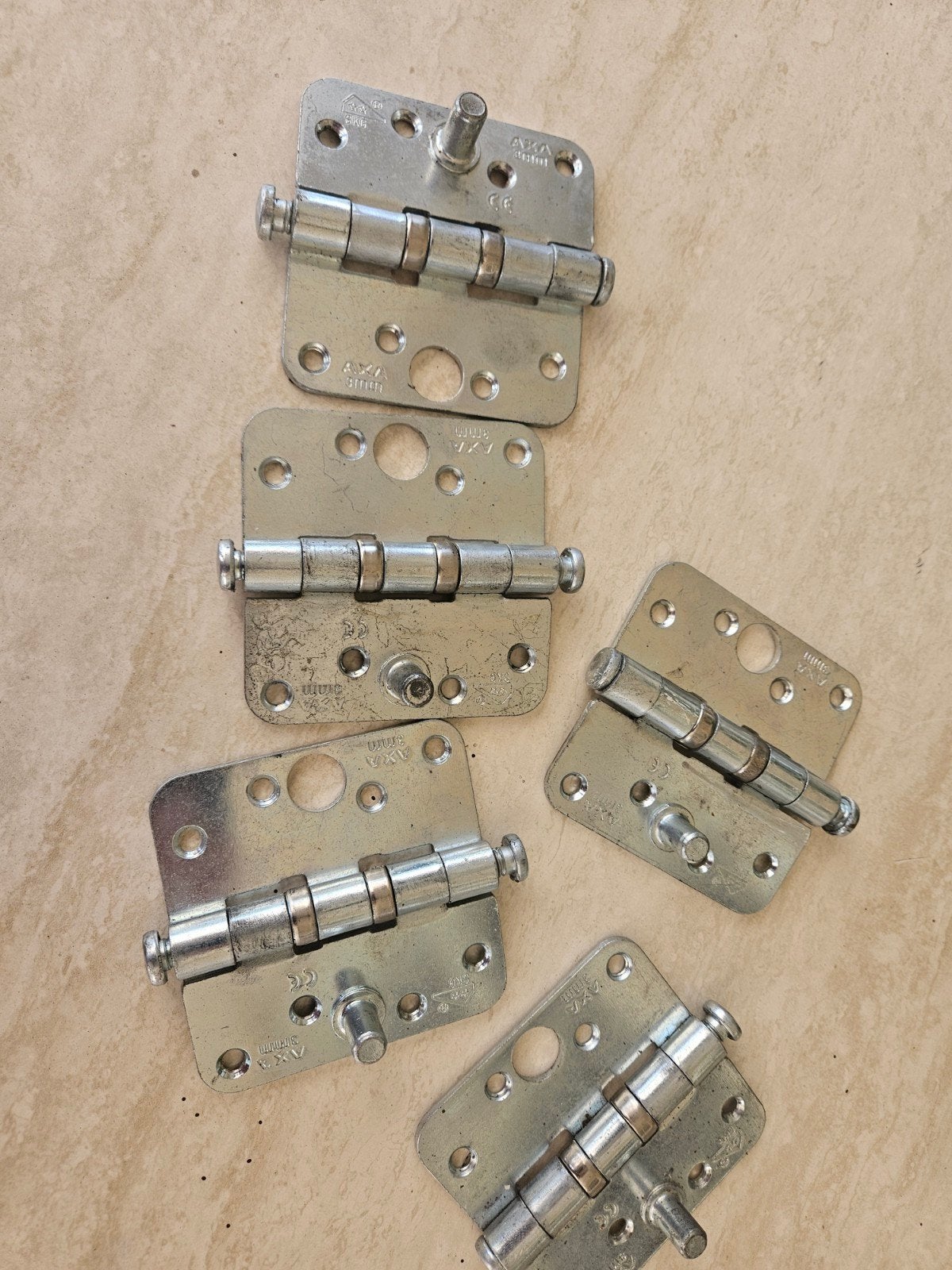 AXA scharnieren 5 stuks 89X89 met lagers 3 mm dik, Ophalen, Nieuw, Scharnier