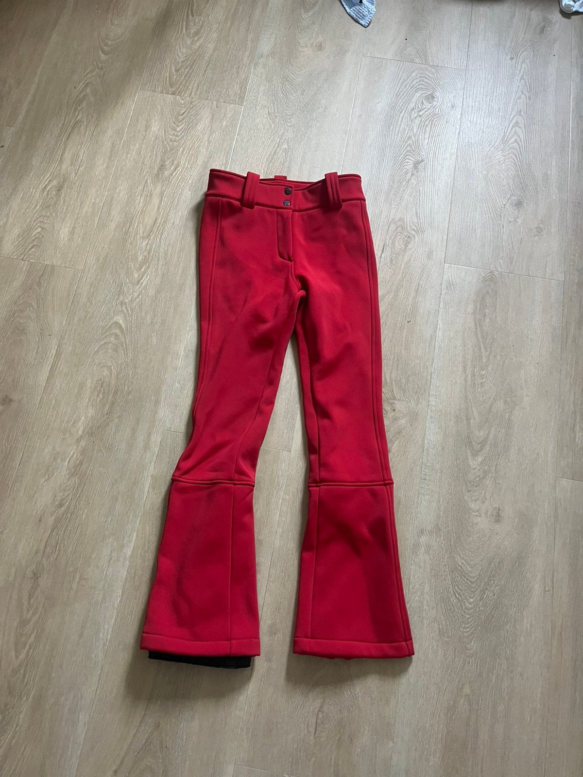 Falcon skibroek rood damens, Ophalen of Verzenden, Zo goed als nieuw, Maat 34 (XS) of kleiner, Broek