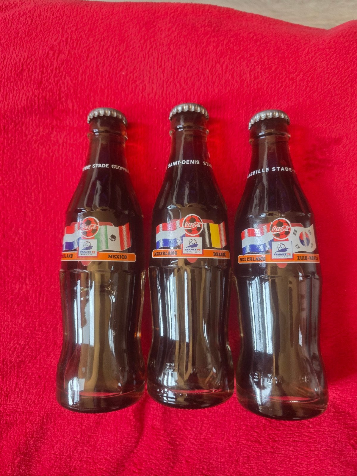 coca cola wk 1998 flesjes, Verzamelen, Ophalen of Verzenden, Zo goed als nieuw, Flesje(s), Overige merken