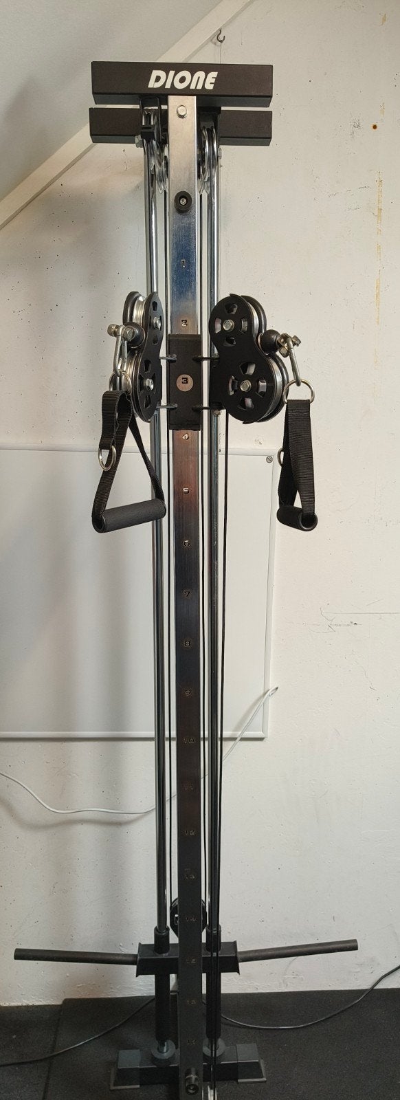Compacte Wallpulley met Aluminium Upgrade - Homegym, Ophalen, Krachtstation, Zo goed als nieuw, Rug