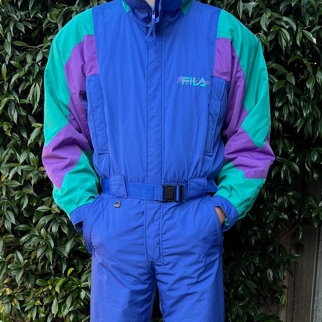 FILA Vintage Retro Skipak (M), Kleding | Heren, Wintersportkleding, Gedragen, Pak, Maat 48/50 (M), Ophalen of Verzenden