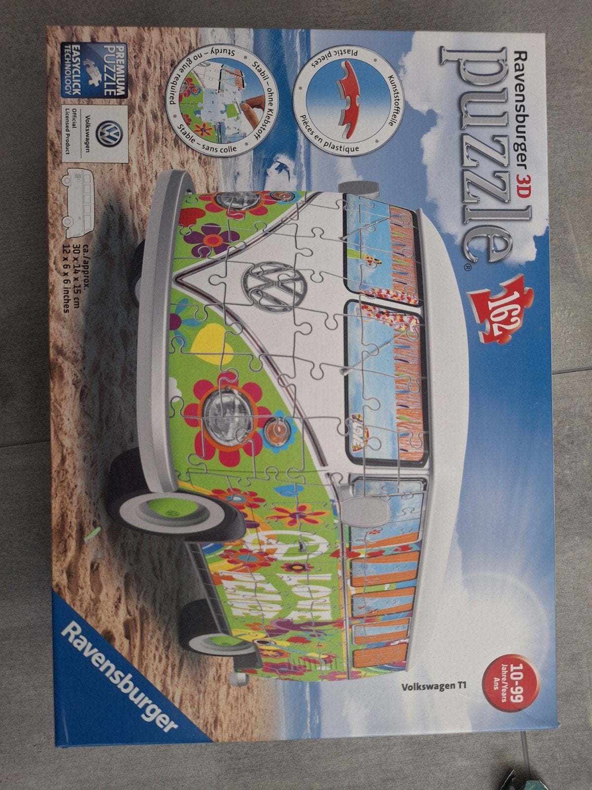Ravensburger 3D Puzzle VW Bus T1 Hippie Style, Ophalen of Verzenden, Meer dan 50 stukjes, Zo goed als nieuw, 6 jaar of ouder