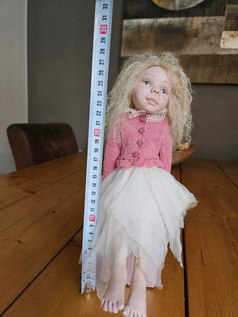 Handgemaakte klei figuur, Verzamelen, Poppen, Ophalen, Pop
