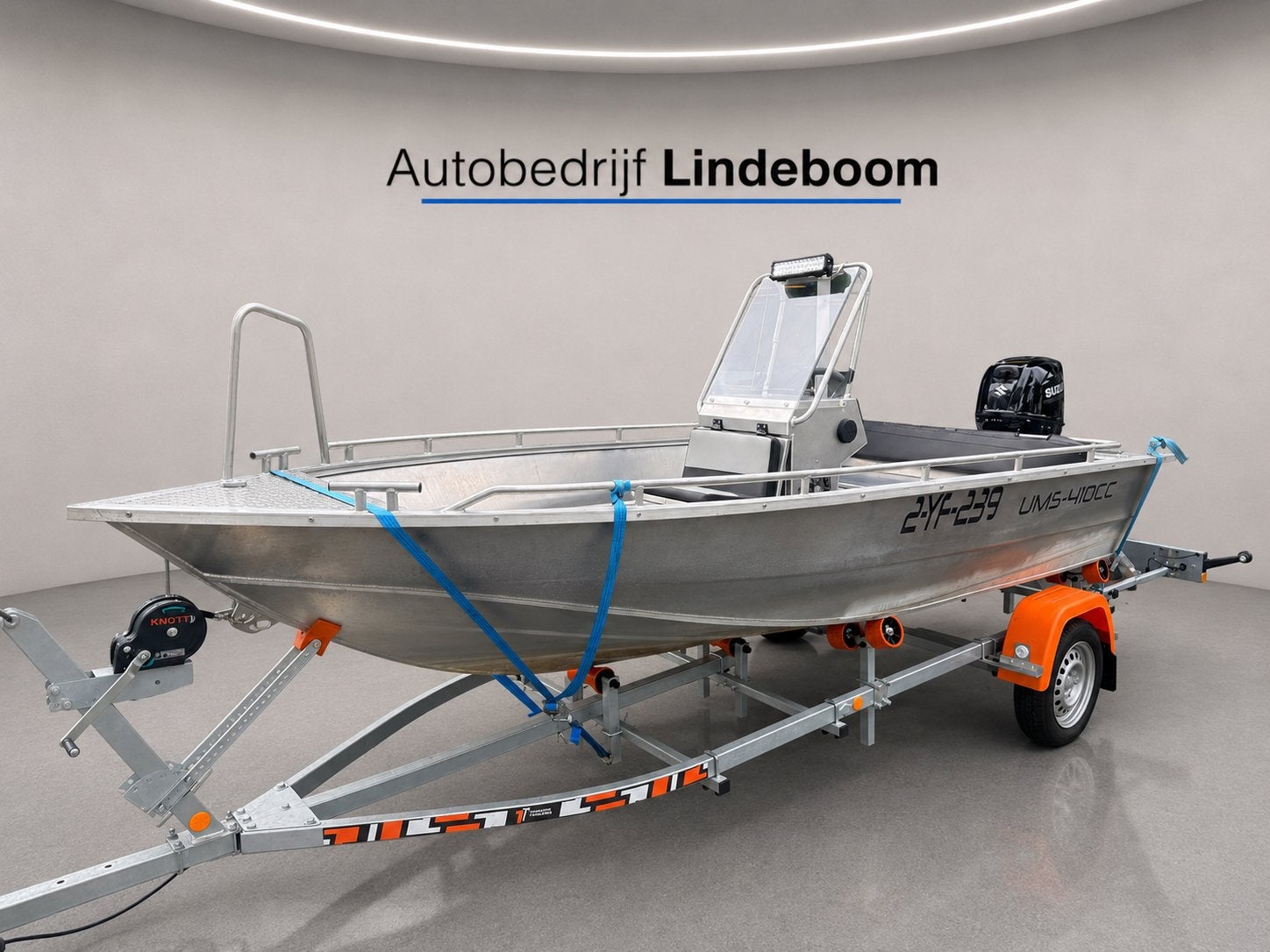 Tuna 410 UMS  Aluminuim Vis / Consoleboot 30 pk Suzuki  2019, Watersport en Boten, Vis- en Consoleboten, Ophalen, 4 m, Aluminium