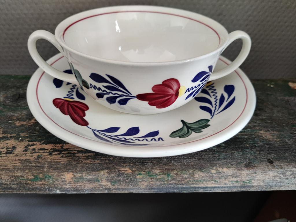 Boerenbont soepkom, Huis en Inrichting, Keuken | Servies, Ophalen, Aardewerk, Kom(men)