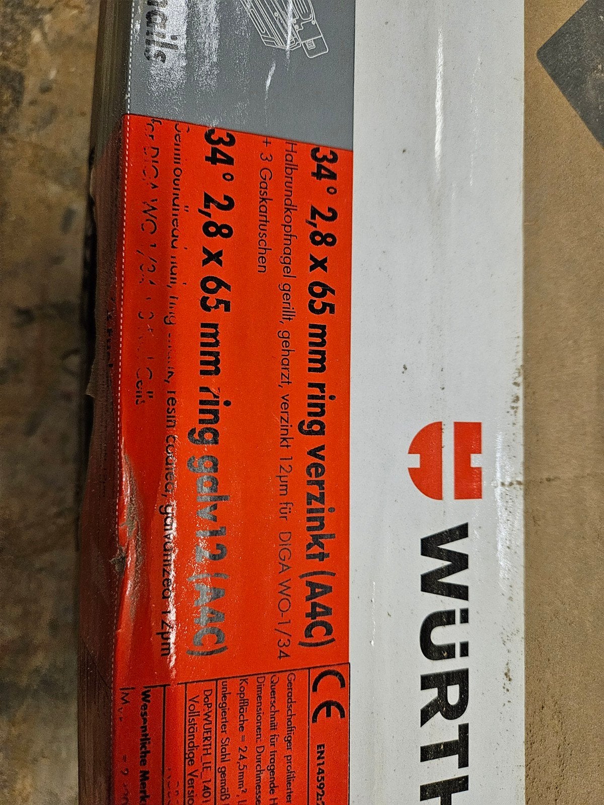 3000Schietnagels DigaW0-1/34  2.8 x 65 spijkers schiethamer, Ophalen of Verzenden, Nieuw, Overige typen, Overige merken