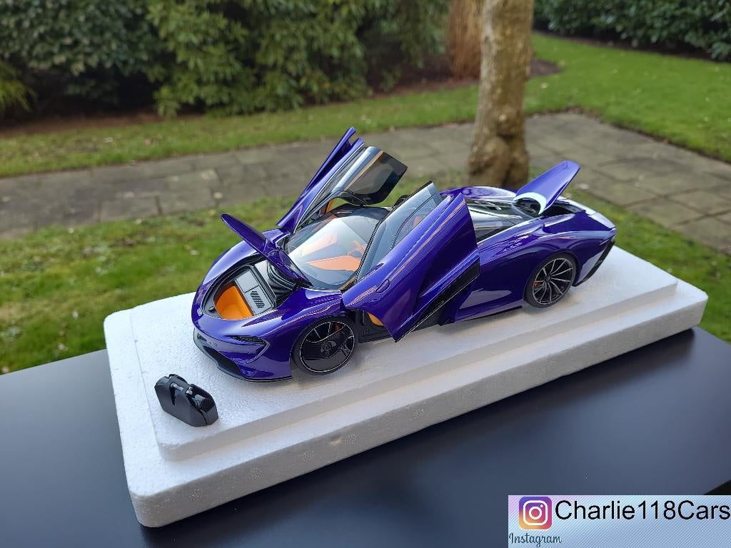 AUTOart 1/18 McLaren Speedtail – Lantana Purple, Hobby en Vrije tijd, Modelauto's | 1:18, Ophalen of Verzenden, Nieuw, Autoart
