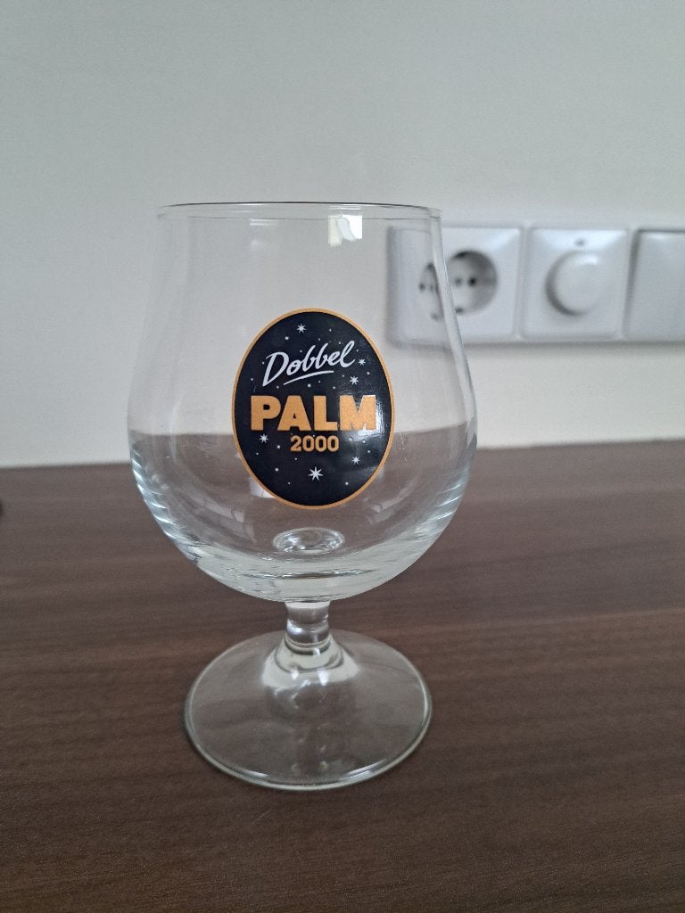 Palm dobbel bierglas, Verzamelen, Ophalen of Verzenden, Zo goed als nieuw, Glas of Glazen, Palm