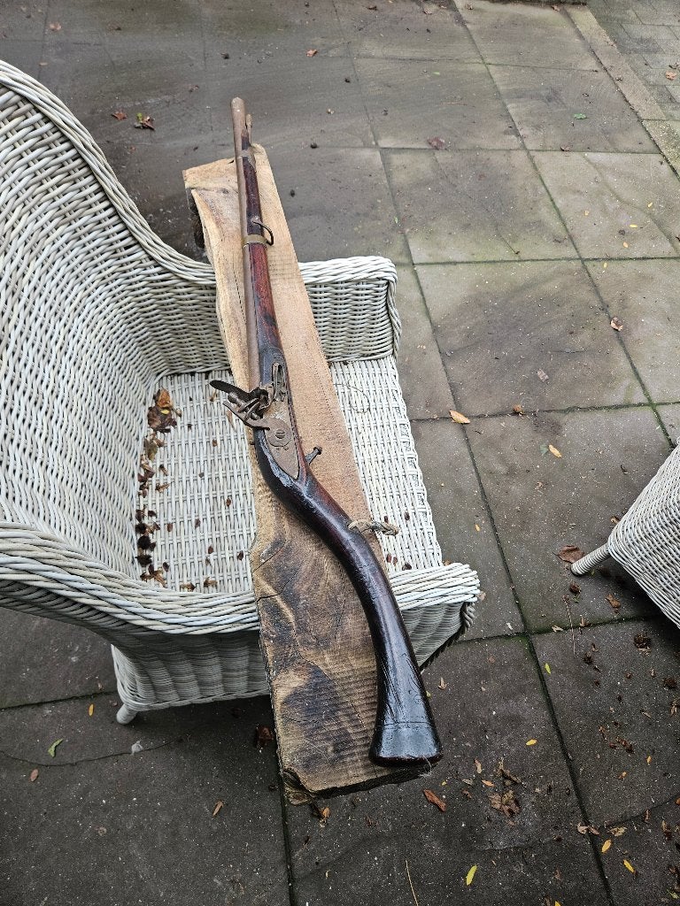 Antiek vuursteen musket geweer, Ophalen of Verzenden