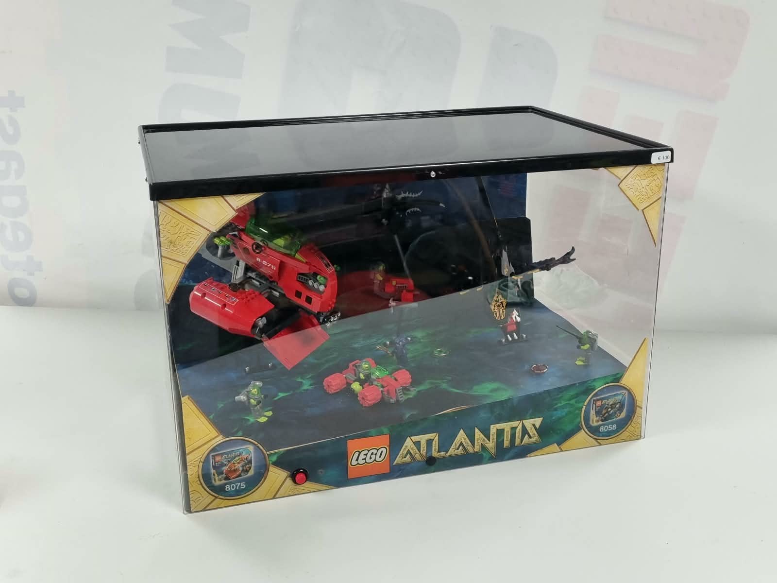 LEGO Atlantis Display met 8075 en 8058 sets, Compleet, Lego, Ophalen of Verzenden, Zo goed als nieuw