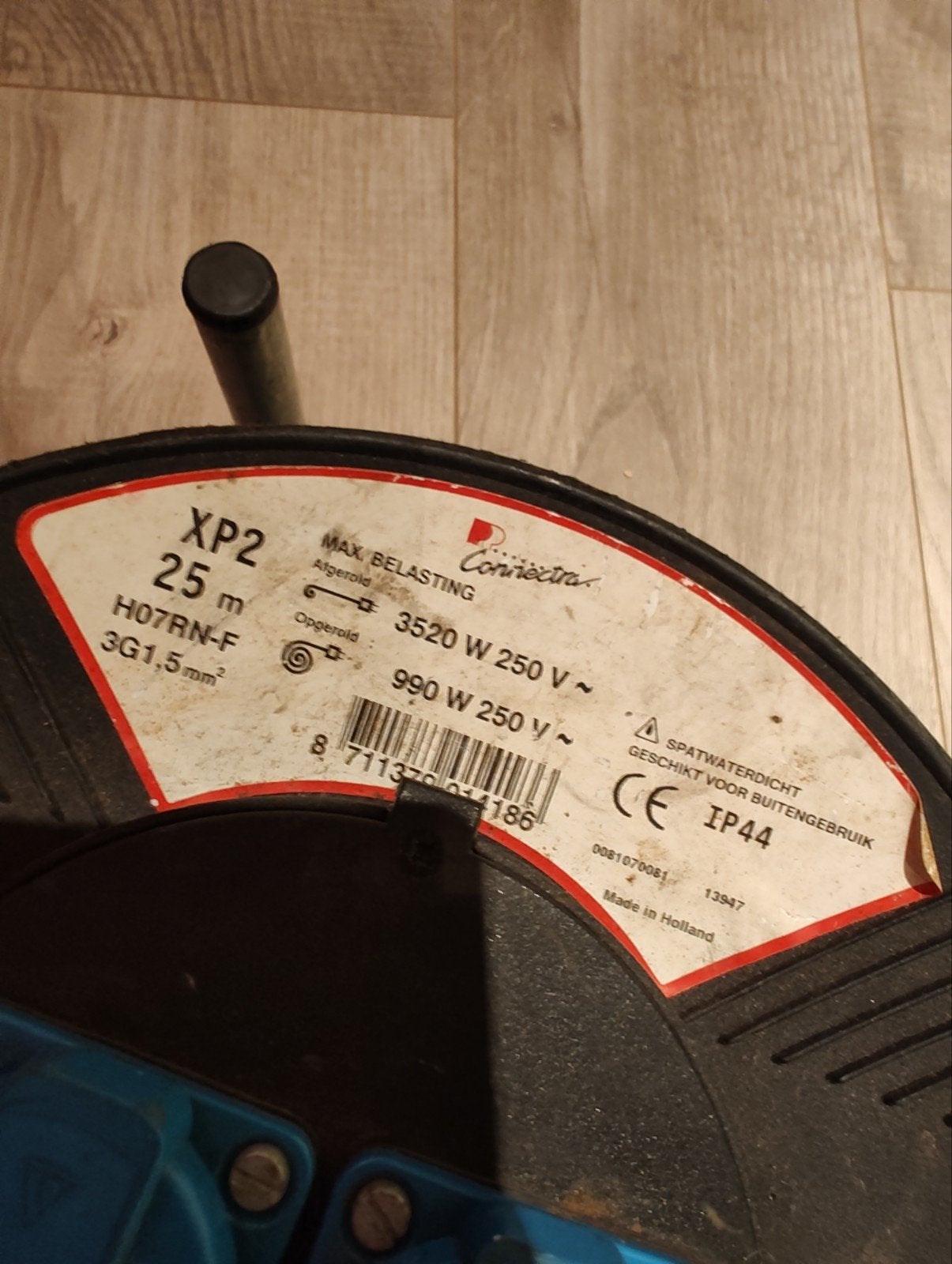 Conrad XP2 Kabelhaspel 25m H07RN-F 3G1,5mm² IP44, Ophalen of Verzenden, Gebruikt, Overige merken, Kabelhaspel