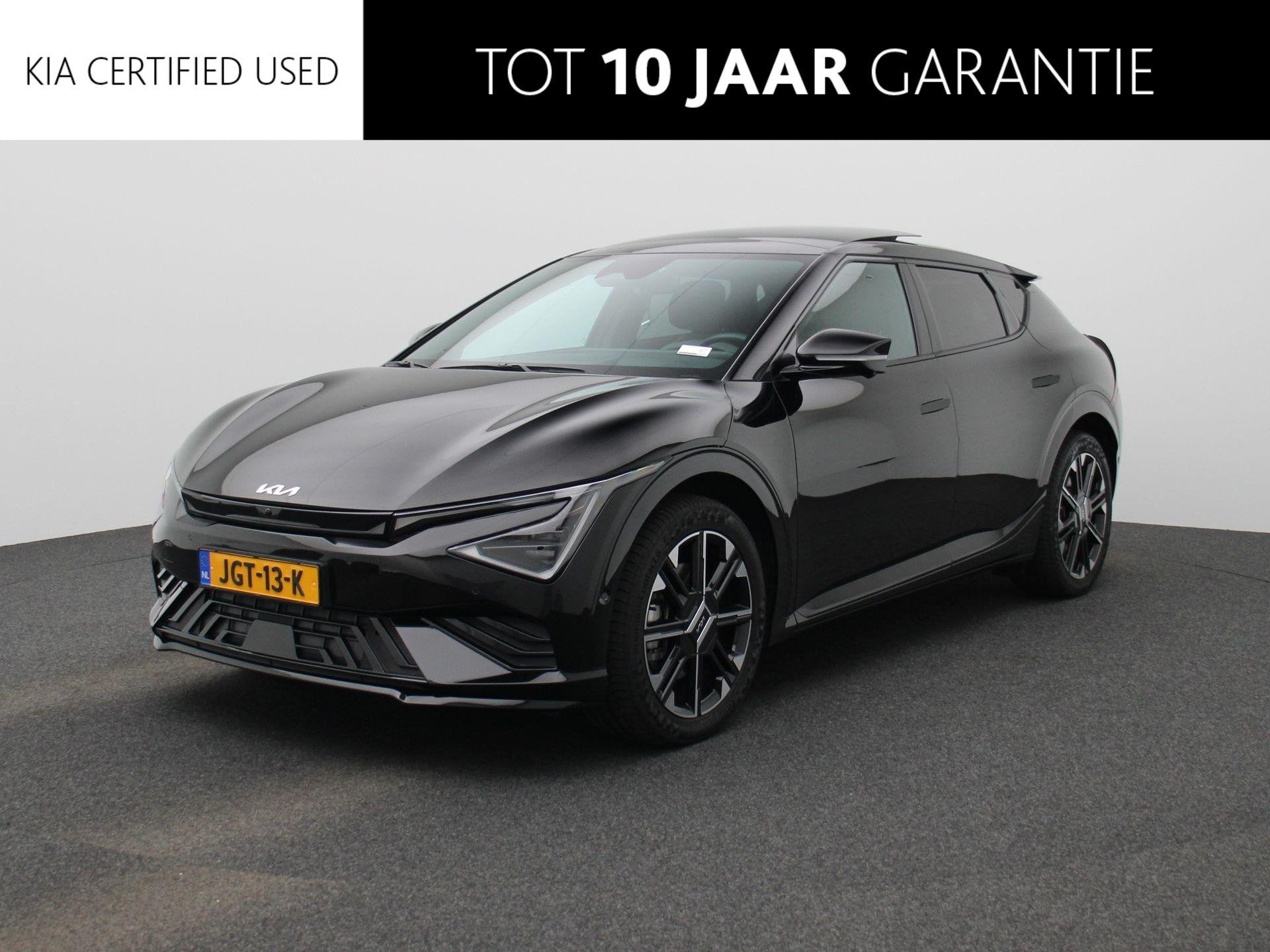 Kia EV6 GT-Line 84 kWh | 360 Camera | Stoelverwarming en Ver, Auto's, Achterwielaandrijving, 1960 kg, Zwart, Origineel Nederlands