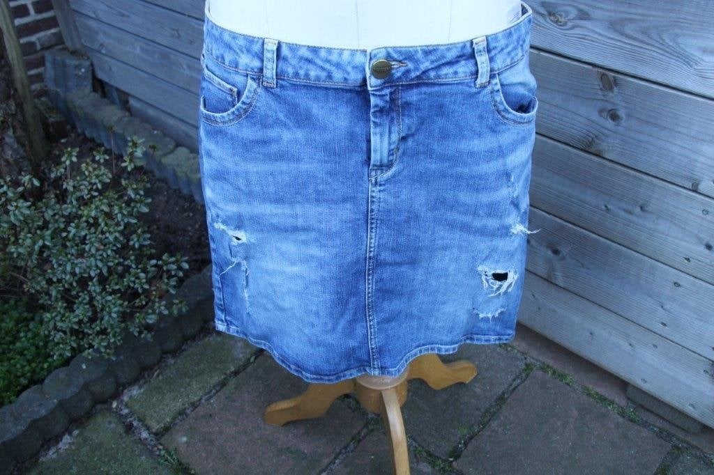 Spijkerrok blauw Hallhuber mt 44 Vaste prijs AANBIEDING, Blauw, Maat 42/44 (L), Ophalen of Verzenden, Zo goed als nieuw
