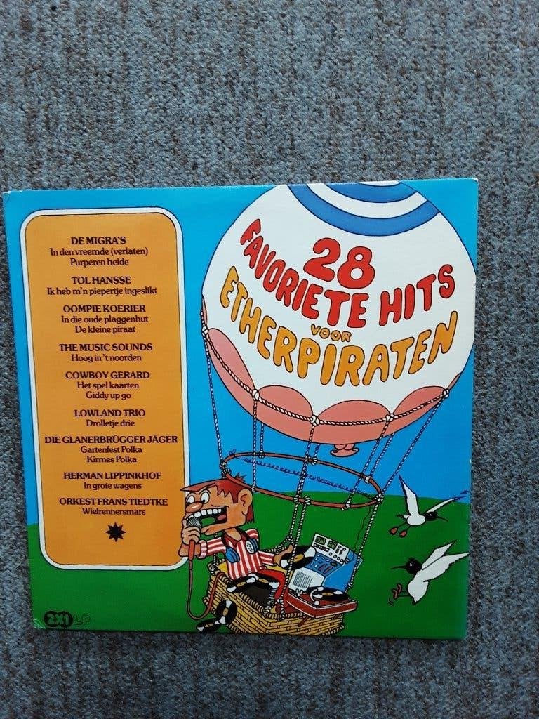 vinyl dubbel lp 28 Favoriete Hits Voor Etherpiraten, Gebruikt, Ophalen of Verzenden, Levenslied of Smartlap, 12 inch