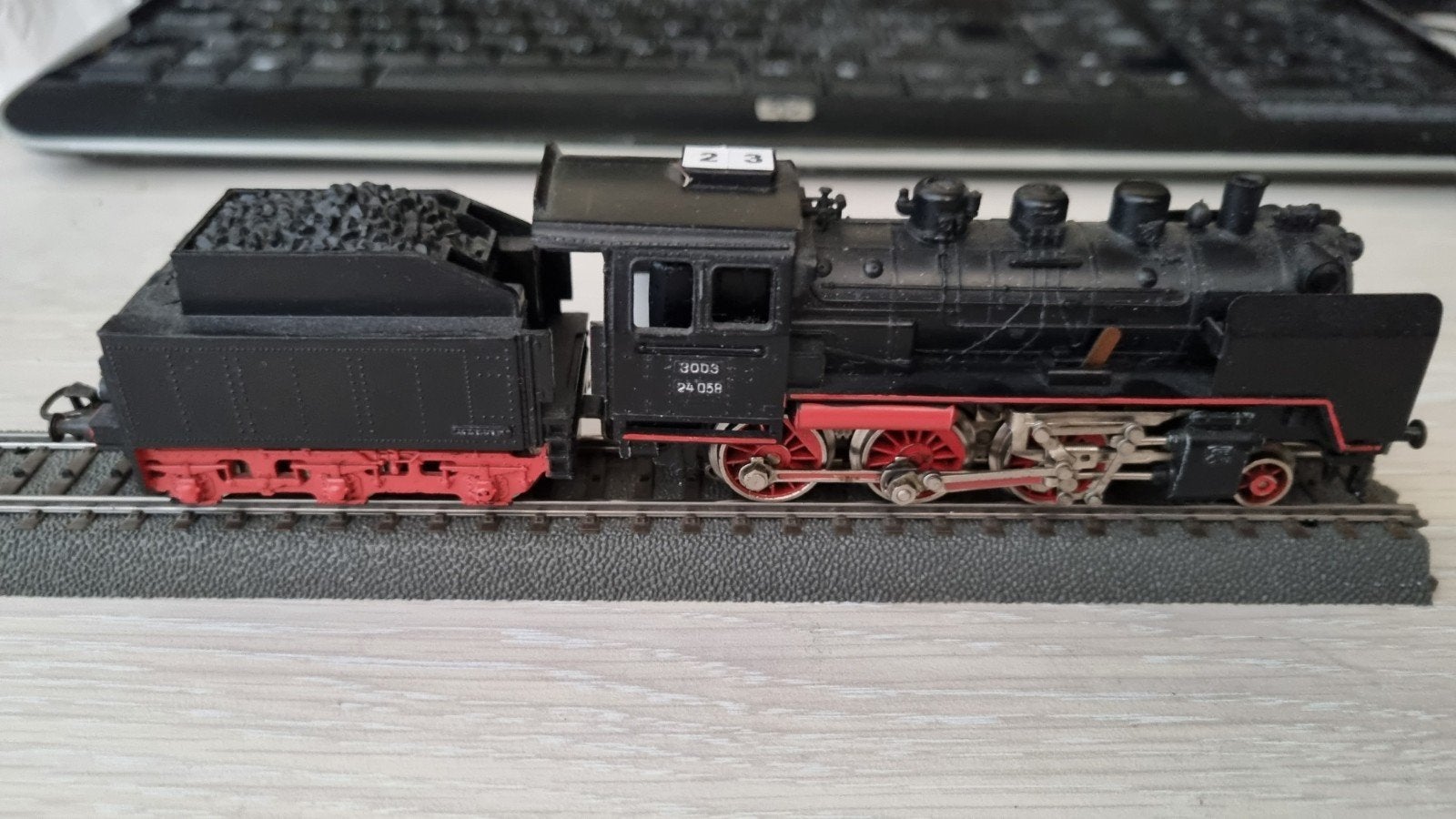 Märklin FM800 (3003) H0  stoomlocomotief BR 24 058DB
Digitaa, Wisselstroom, Locomotief, Verzenden, Zo goed als nieuw