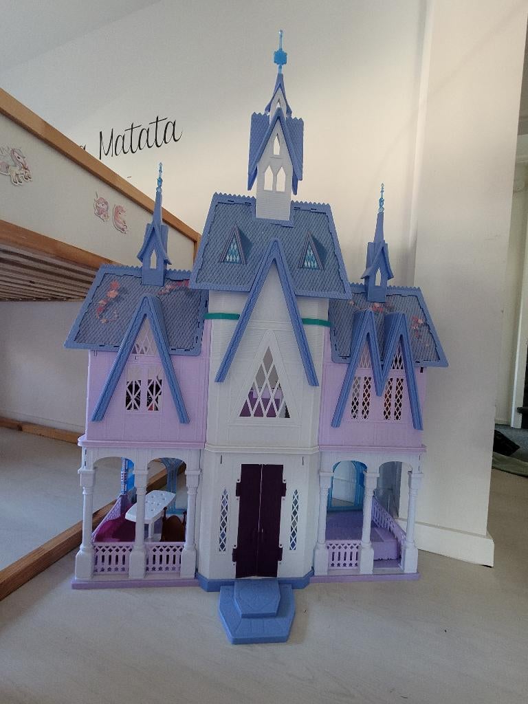 Frozen kasteel, Ophalen, Gebruikt, Poppenhuis