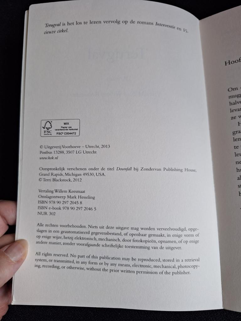 Terri Blackstock - Terugval, Boeken, Wereld overig, Ophalen of Verzenden, Zo goed als nieuw, Terri Blackstock