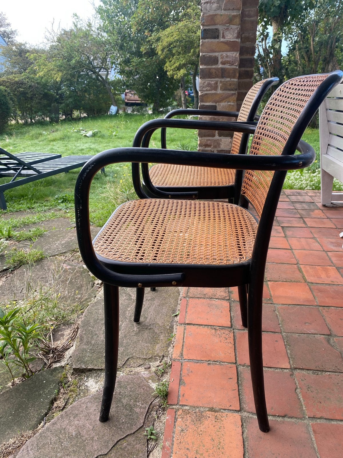 2 Josef Hoffmann stoelen met armleuningen, Ophalen