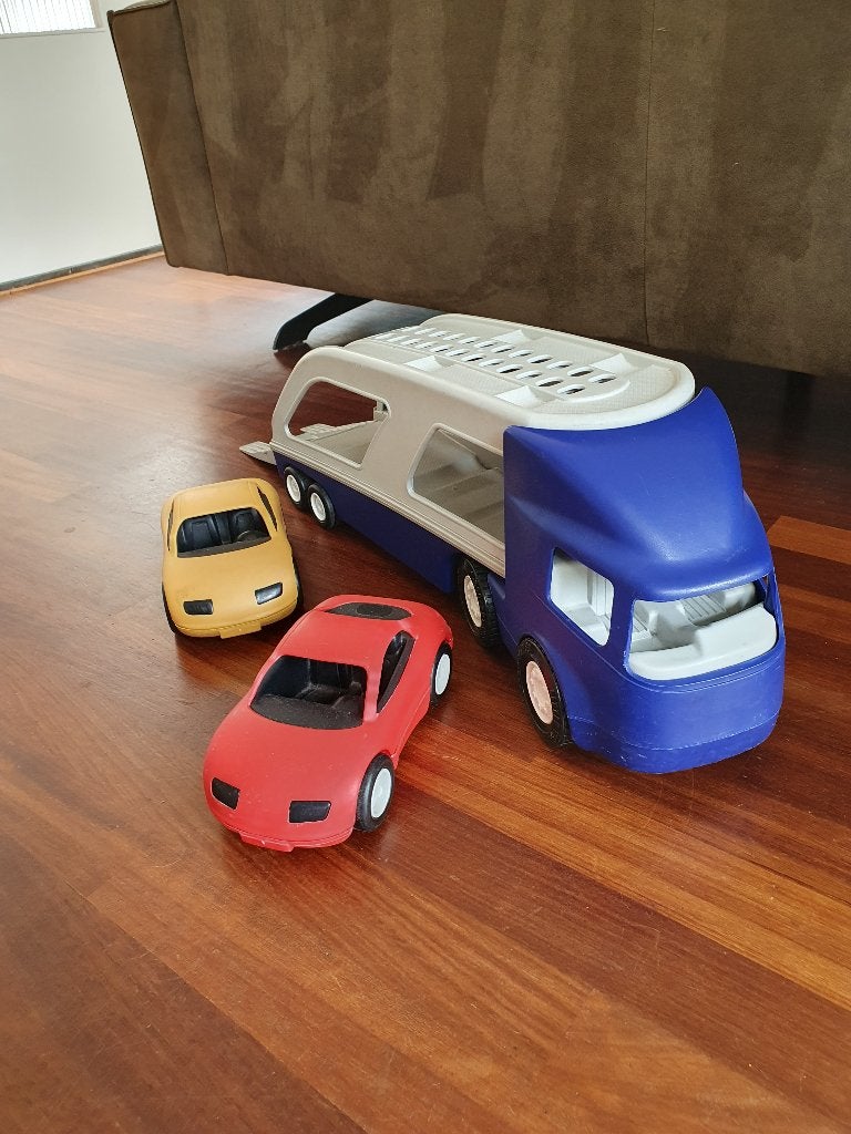 Little tikes autotransporter  Incl 2 auto’s, Ophalen, Gebruikt