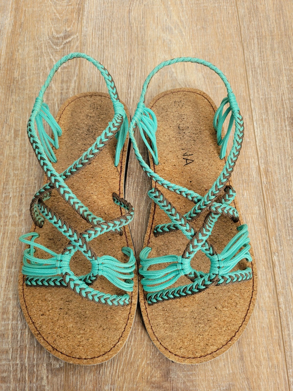 Bokyna Freedom sandalen turquoise/bruin brede variant, maat, Bokyna, Zo goed als nieuw, Sandalen of Muiltjes, Ophalen of Verzenden