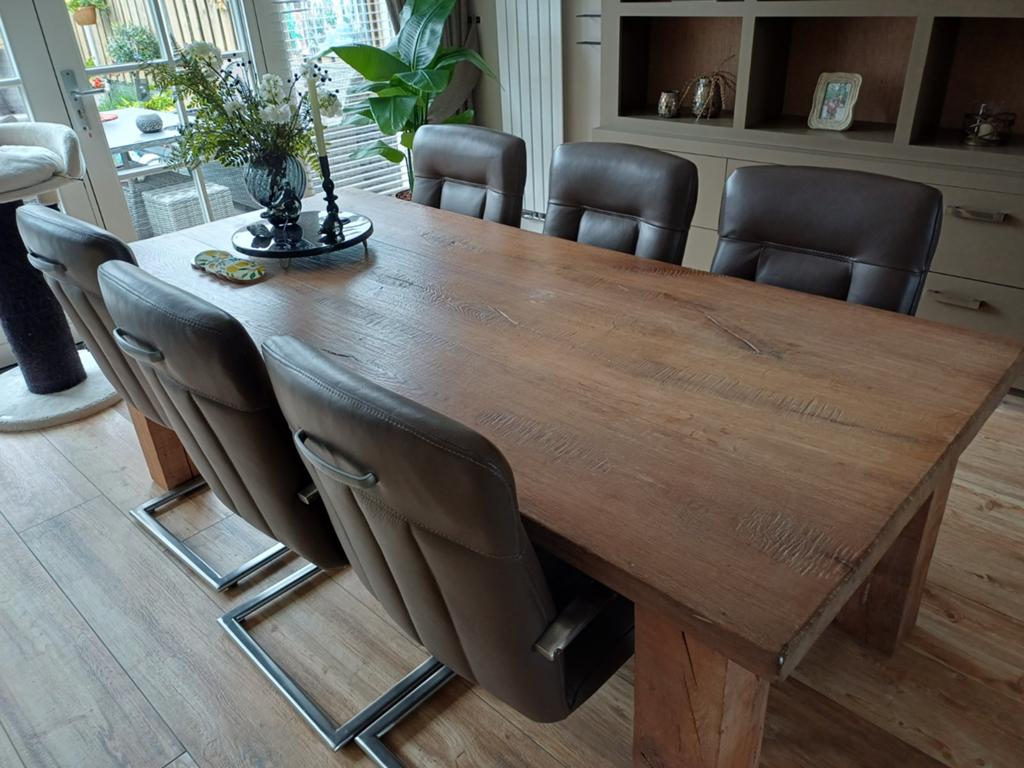 Eettafel eiken, Huis en Inrichting, Ophalen, Zo goed als nieuw