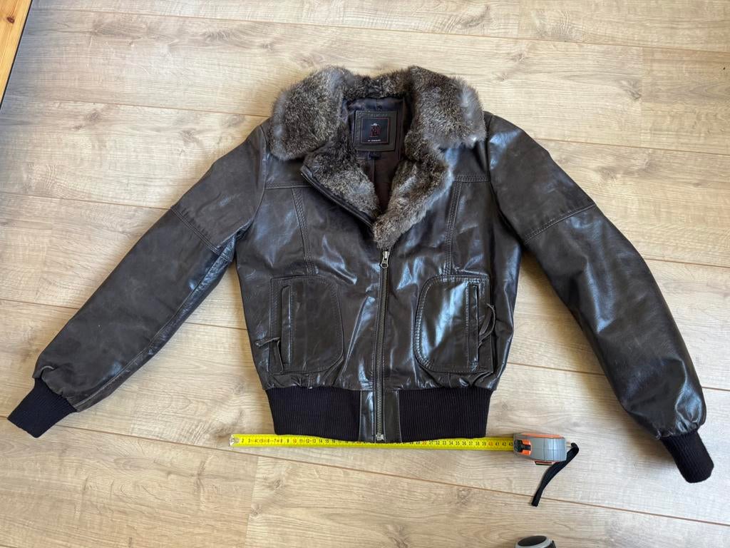 Vintage Redskins leren jas, Ophalen of Verzenden, Zo goed als nieuw, Bruin