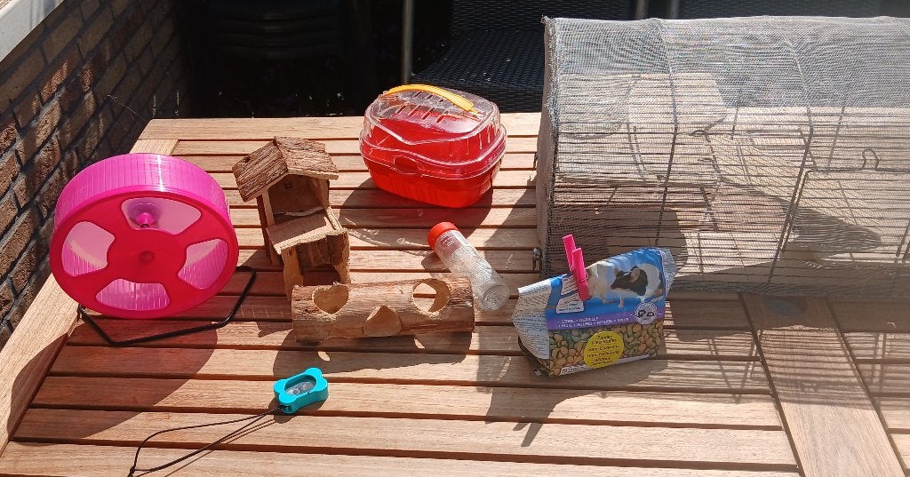 Muizen huisdier speeltjes, Dieren en Toebehoren, Kooi, Gebruikt, Minder dan 75 cm, Hamster