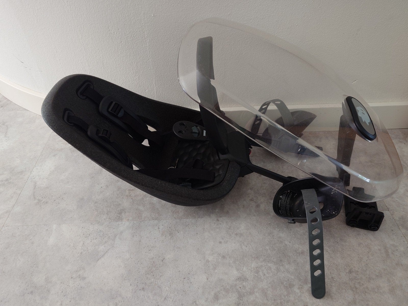 Thule Yepp Nexxt Mini fietsstoeltje - voorop met windscherm, Fietsen en Brommers, Ophalen, Gebruikt