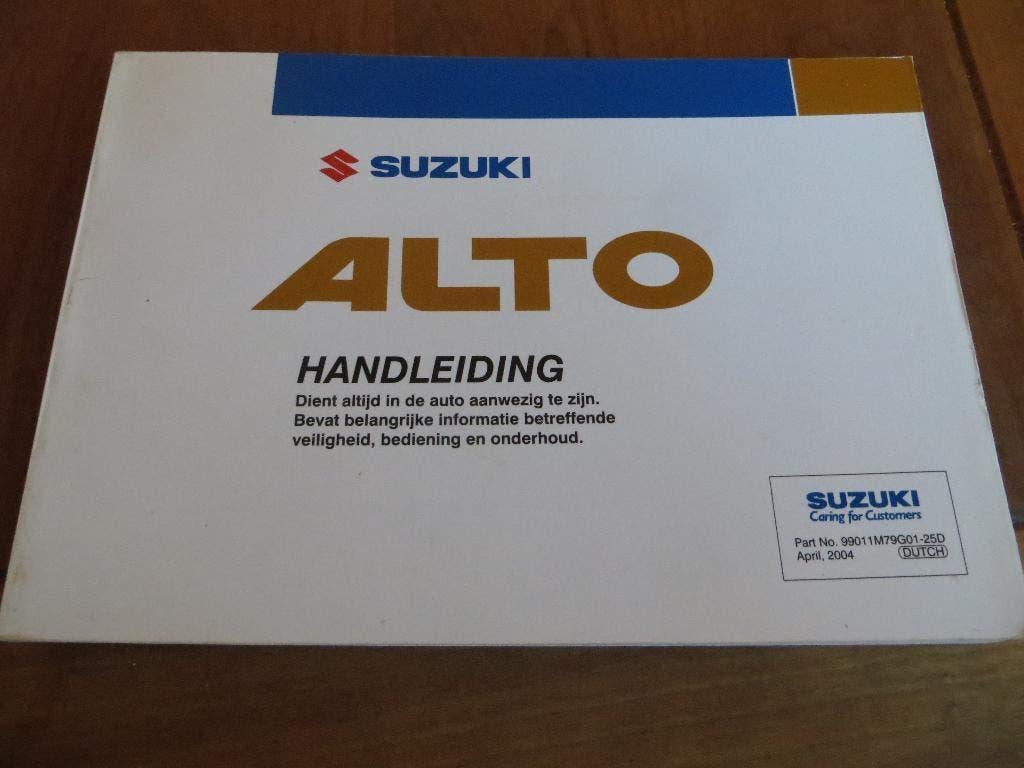 Instructieboek Suzuki Alto 2002 - 2008, mooie staat!, Ophalen of Verzenden