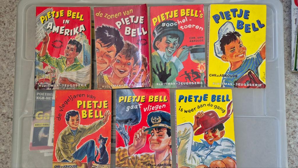 7 Pietje Bell Boeken Collectie - Kluitman Jeugdserie, Ophalen of Verzenden