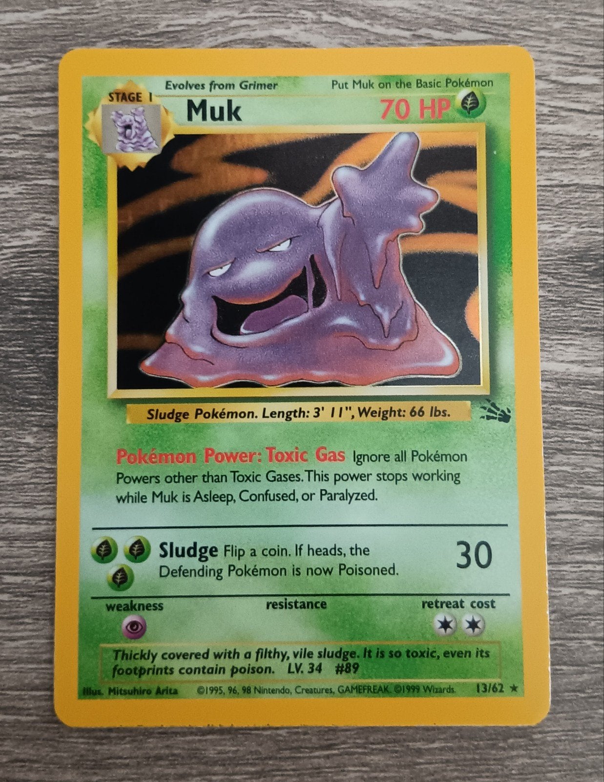 Muk holo Fossil, Ophalen of Verzenden, Zo goed als nieuw, Losse kaart, Foil