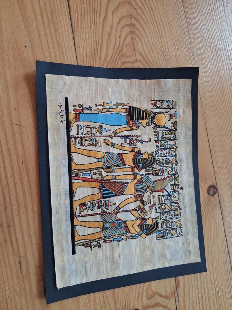 Egyptische papyrus met hiërogliefen, Ophalen of Verzenden