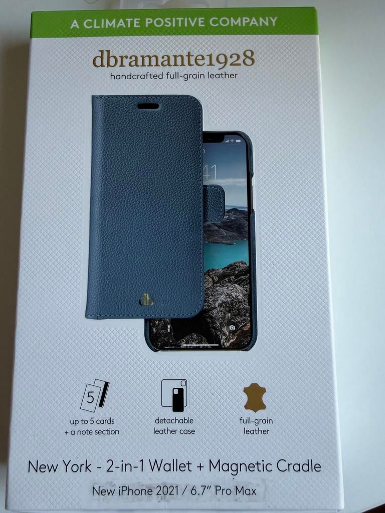 Dbramante hoesje iPhone 13 Pro - Spiksplinternieuw Blauw, IPhone 13 Pro, Overige merken, Blauw, Nieuw