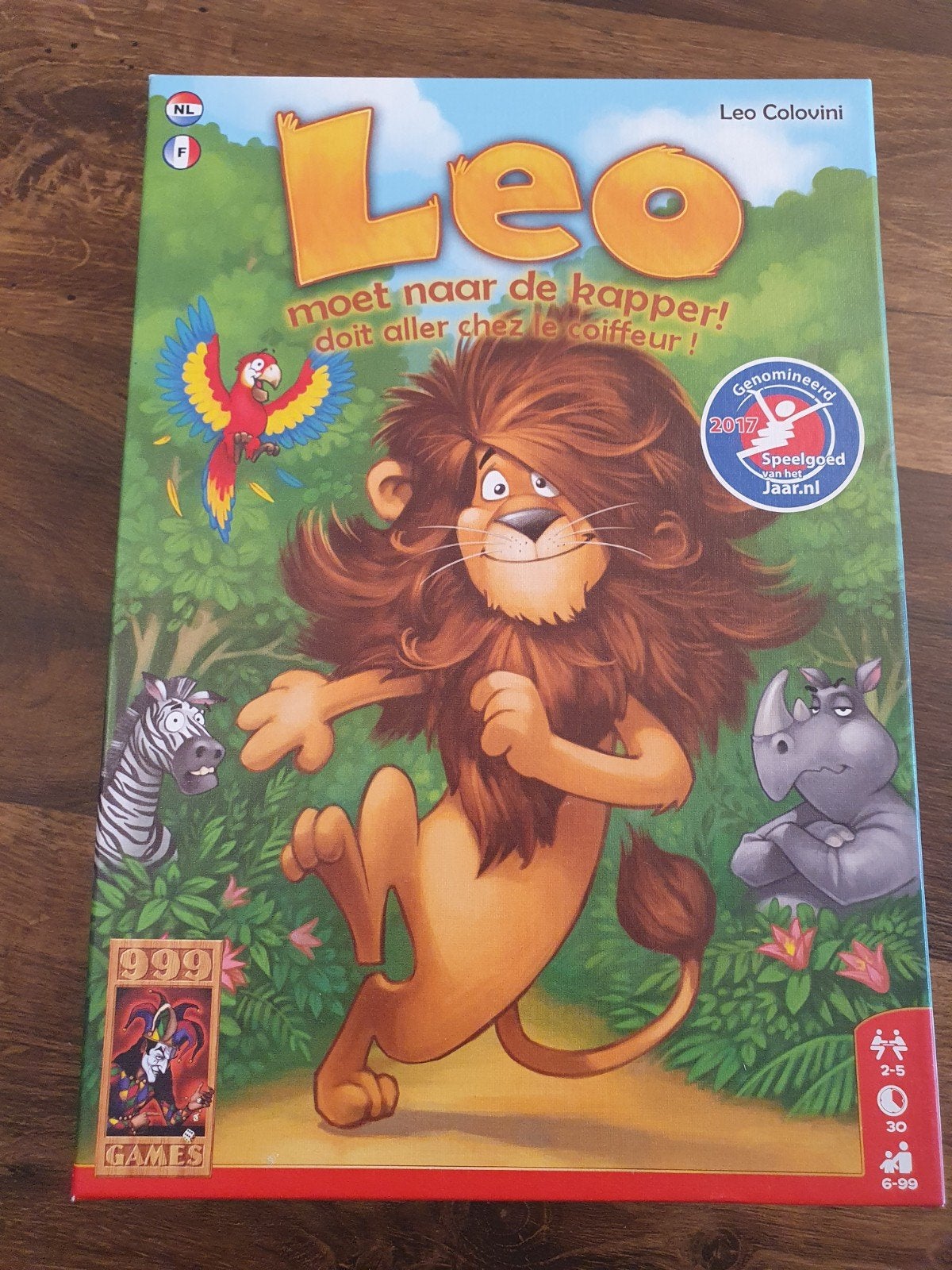 Bordspel - Leo moet naar de kapper 6+, Hobby en Vrije tijd, Gezelschapsspellen | Bordspellen, Ophalen of Verzenden, Gebruikt