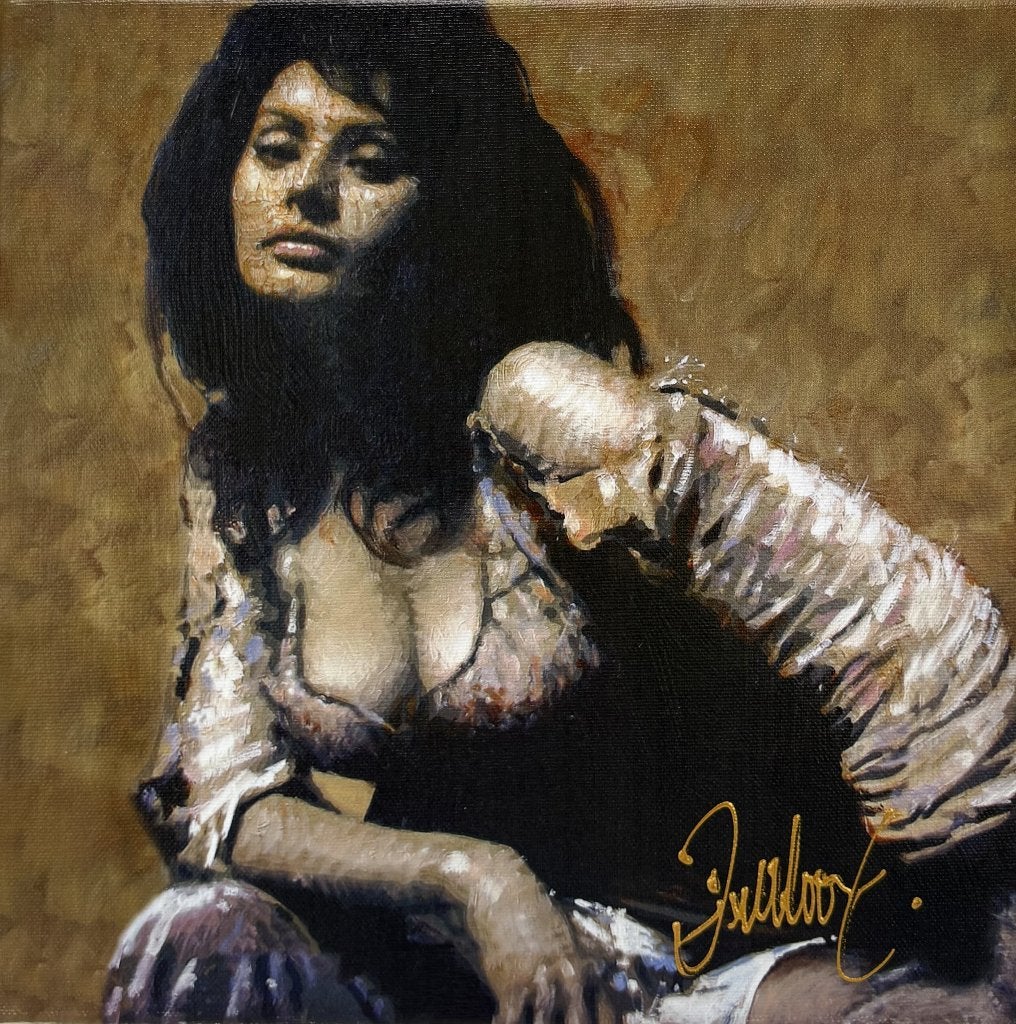 231. Kunstdruk, Peter Donkersloot - portret Sophia Loren