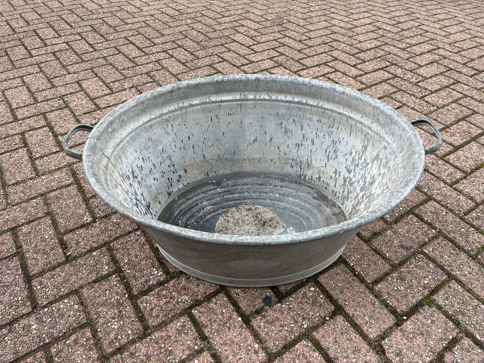 Oude zinken teil/tobbe voor Nenne moestuin, waterdicht, Ophalen